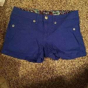 Fragile Jeans Size 1 Women’s Shorts – Royal Blue Casual Everyday Wear